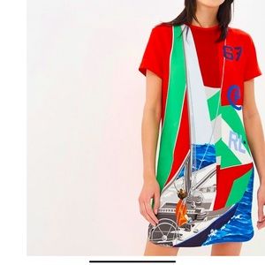 Polo Ralph Lauren Red Viscose Dress Size M
